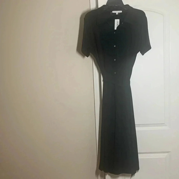 Preston & York Shirt Dress Tie Waist Black Sz Large NWT - Picture 10 of 10